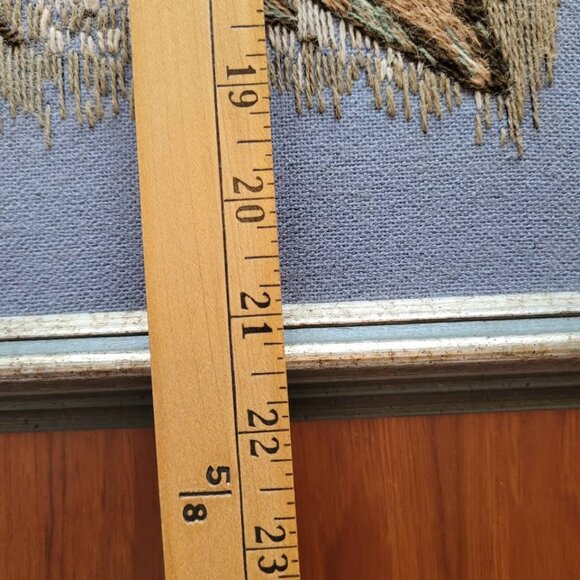 Beautiful Needlecraft of The Mermaid Finished Framed Crewel Signed VF 77 - Picture 10 of 10